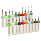 Drillpro DB-P6 10pcs Hard Alloy Tungsten Steel Micro PCB CNC Drill Bits For Circuit Boards