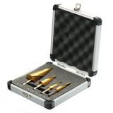 4pcs HSS Spiral Grooved Step Drill Bit 3-12/4-12/4-20/4-32mm Step Drill