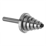 Drillpro 1/8 1/4 5/16 3/8 7/16 1/2 Inch Depth Rabbeting Bit with Interchangeable Bearing Router Bit