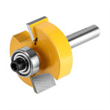 Drillpro 1/8 1/4 5/16 3/8 7/16 1/2 Inch Depth Rabbeting Bit with Interchangeable Bearing Router Bit