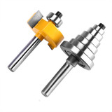 Drillpro 1/8 1/4 5/16 3/8 7/16 1/2 Inch Depth Rabbeting Bit with Interchangeable Bearing Router Bit