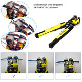 Paron® JX-D4301 Multifunctional Ratchet Crimping Tool Wire Strippers Terminals Pliers Kit