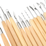 42Pcs Wooden Clay Sculpting Tools Pottery Carving Tool Set Modeling Craft Hobby