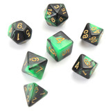 ECUBEE 42 Pcs Polyhedral Dice Double-Color For Role Pliaying Game Dice Set With Bag