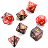 ECUBEE 42 Pcs Polyhedral Dice Double-Color For Role Pliaying Game Dice Set With Bag