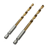 1.5-6.5mm High Speed Steel Titanium Coated Hex Shank Drill Bit Set