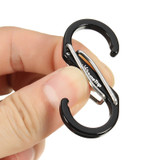ShineTrip EDC S Shape Type Buckle Double Gated Carabiner Key Ring Clip Hook