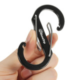 ShineTrip EDC S Shape Type Buckle Double Gated Carabiner Key Ring Clip Hook