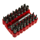 33pcs Torq Torx Hex Star Spanner Tri Wing Screwdriver Magnetic Holder Security Tamper Proof Bit Set