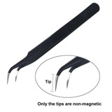DANIU 9pcs ESD Stainless Steel Anti-static Tweezers with Storage Bag Teardown Electronic Maintenance Tool