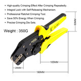 Paron® JX-1601-08 Multifunctional Ratchet Crimping Tool 26-16 AWG Terminals Pliers