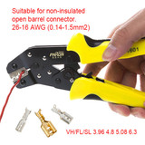 Paron® JX-1601-08 Multifunctional Ratchet Crimping Tool 26-16 AWG Terminals Pliers