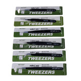 DANIU 6Pcs Anti-Static Different Size Vetus ESD Tweezers ESD10 to ESD15