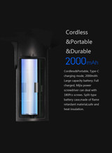 XIAOMI Mijia Cordless Rechargeable Screwdriver 3.6V 2000mAh Li-ion 5N.m Electric Screwdriver With 12Pcs S2 Screw Bits for Home DIY
