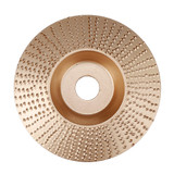 Drillpro 100mm Tungsten Carbide Wood Shaping Disc Carving Disc 16mm Bore Sanding Grinder Wheel for 100 115 Angle Grinder