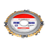 125mm/115mm Woodworking Carving Disc Grinder Chain Disc Plate Wheel For Angle Grinder