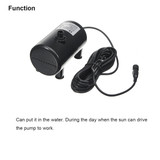 Solar Panel Powered Brushless Water Fountain Pump For Pond Garden Outdoor Submersible Kit