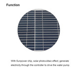 Solar Panel Powered Brushless Water Fountain Pump For Pond Garden Outdoor Submersible Kit