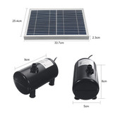 Solar Panel Powered Brushless Water Fountain Pump For Pond Garden Outdoor Submersible Kit