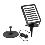 7V 1.5W Solar Panel Powered Pump Birdbath Fountain Water Pump For Garden Night Pond Pool