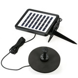 7V 1.5W Solar Panel Powered Pump Birdbath Fountain Water Pump For Garden Night Pond Pool