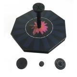 Octagonal-shaped Outdoor Solar Powered Fountain Floating Water Pump for Pool Garden Aquarium Tools Solar Floating Drifting Panel Pool Plants Watering Garden Fountain Pump