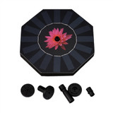 Octagonal-shaped Outdoor Solar Powered Fountain Floating Water Pump for Pool Garden Aquarium Tools Solar Floating Drifting Panel Pool Plants Watering Garden Fountain Pump