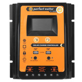 30A/50A/70A 12V/24V Intelligent USB PWM Solar Panel Battery Regulator Charge Controller