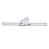 Drillpro Multifunction Stainless Steel Revolutionary Carpentry Tool Measuring Angle Ruler Woodworking Triangle Ruler Angle Line Scribing Ruler Protractor