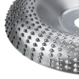 Drillpro 100mm Curve Extreme Shaping Disc Tungsten Carbide Wood Carving Disc Grinder Wheel Abrasive Disc Sanding Rotary Tool for 100 115 Angle Grinder