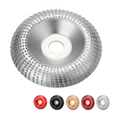 Drillpro 100mm Curve Extreme Shaping Disc Tungsten Carbide Wood Carving Disc Grinder Wheel Abrasive Disc Sanding Rotary Tool for 100 115 Angle Grinder