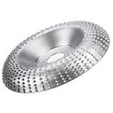 Drillpro 100mm Curve Extreme Shaping Disc Tungsten Carbide Wood Carving Disc Grinder Wheel Abrasive Disc Sanding Rotary Tool for 100 115 Angle Grinder