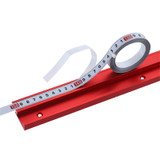 Drillpro Nylon Cover Waterproof Steel Self Adhesive Metric Ruler Miter Track Tape Measure Steel Miter Saw Scale for T-track Router Table Band Saw Woodworking Tool