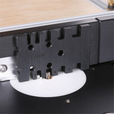 Drillpro Inch/MM Woodworking Tenon and Mortise Milling Gauge Angle Miter Gauge Template Right Angle Sawing Jiont for Table Saw Router Table CNC Milling