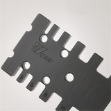 Drillpro Inch/MM Woodworking Tenon and Mortise Milling Gauge Angle Miter Gauge Template Right Angle Sawing Jiont for Table Saw Router Table CNC Milling