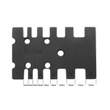 Drillpro Inch/MM Woodworking Tenon and Mortise Milling Gauge Angle Miter Gauge Template Right Angle Sawing Jiont for Table Saw Router Table CNC Milling
