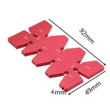 Drillpro Aluminum Alloy 20-65 Degree Angle Gauge Angle Template Ruler For Woodworking