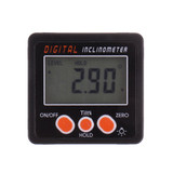 Drillpro 0.1° 360 Degree Large LCD Digital Protractor Inclinometer Magnetic Electronic Angle Level Box
