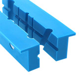 Drillpro 2Pcs 140mm Vise Jaws Multipurpose Magnetic Reversible Vise Soft Jaw Pads for Metal Vise Table Vise