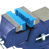 Drillpro 2Pcs 140mm Vise Jaws Multipurpose Magnetic Reversible Vise Soft Jaw Pads for Metal Vise Table Vise
