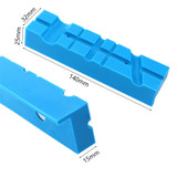 Drillpro 2Pcs 140mm Vise Jaws Multipurpose Magnetic Reversible Vise Soft Jaw Pads for Metal Vise Table Vise