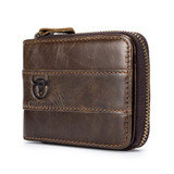 Bullcaptain Wallet RFID Genuine Leather Wallet