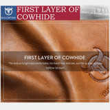 Men Genuine Leather Vintager RFID Blocking Wallet (Brown)