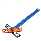 Drillpro 300/400mm Adjustable Angle Woodworking T Ruler Hole Positioning Crossed Marking Gauge Scriber Measuring Tool