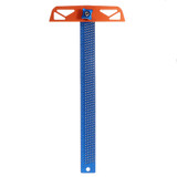 Drillpro 300/400mm Adjustable Angle Woodworking T Ruler Hole Positioning Crossed Marking Gauge Scriber Measuring Tool