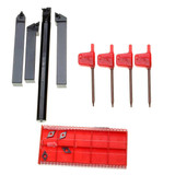 12pcs Internal Lathes 12mm Boring Bar Turning Tool Holder with Blades and Wrenches for CNC Machine
