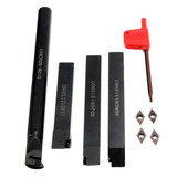 12pcs Internal Lathes 12mm Boring Bar Turning Tool Holder with Blades and Wrenches for CNC Machine
