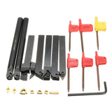 Machifit 7pcs Carbide Inserts for 12mm Shank Lathe Boring Bar Turning Tool Holder