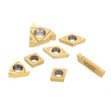 Machifit 7pcs Carbide Inserts for 12mm Shank Lathe Boring Bar Turning Tool Holder