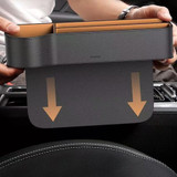 Baseus Leather Car Seat Organizer Bag Cup Drink Phone Coin Stowing Tidying Storage Box